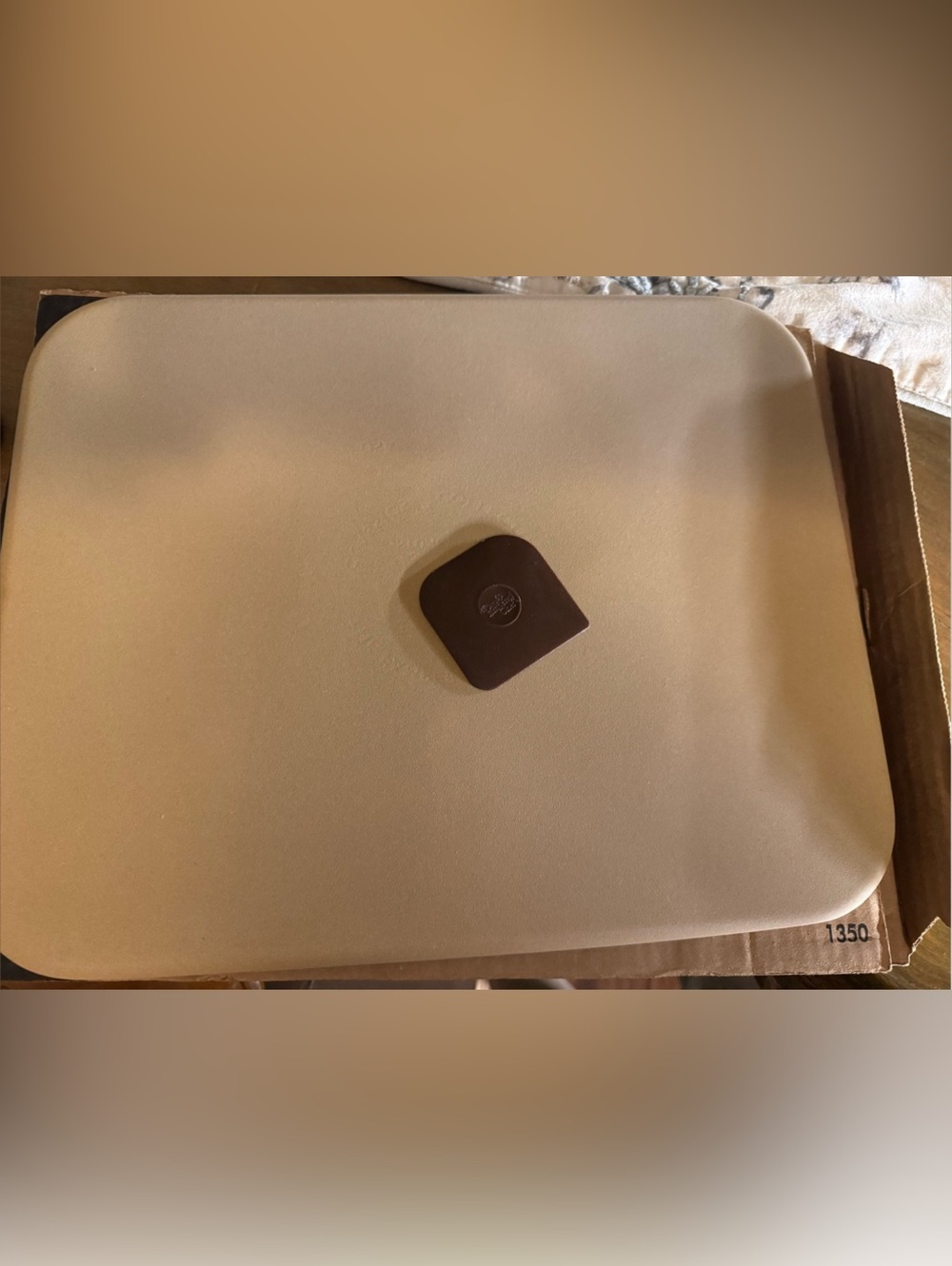 Pampered Chef Rectangle Stone Tan & Brown